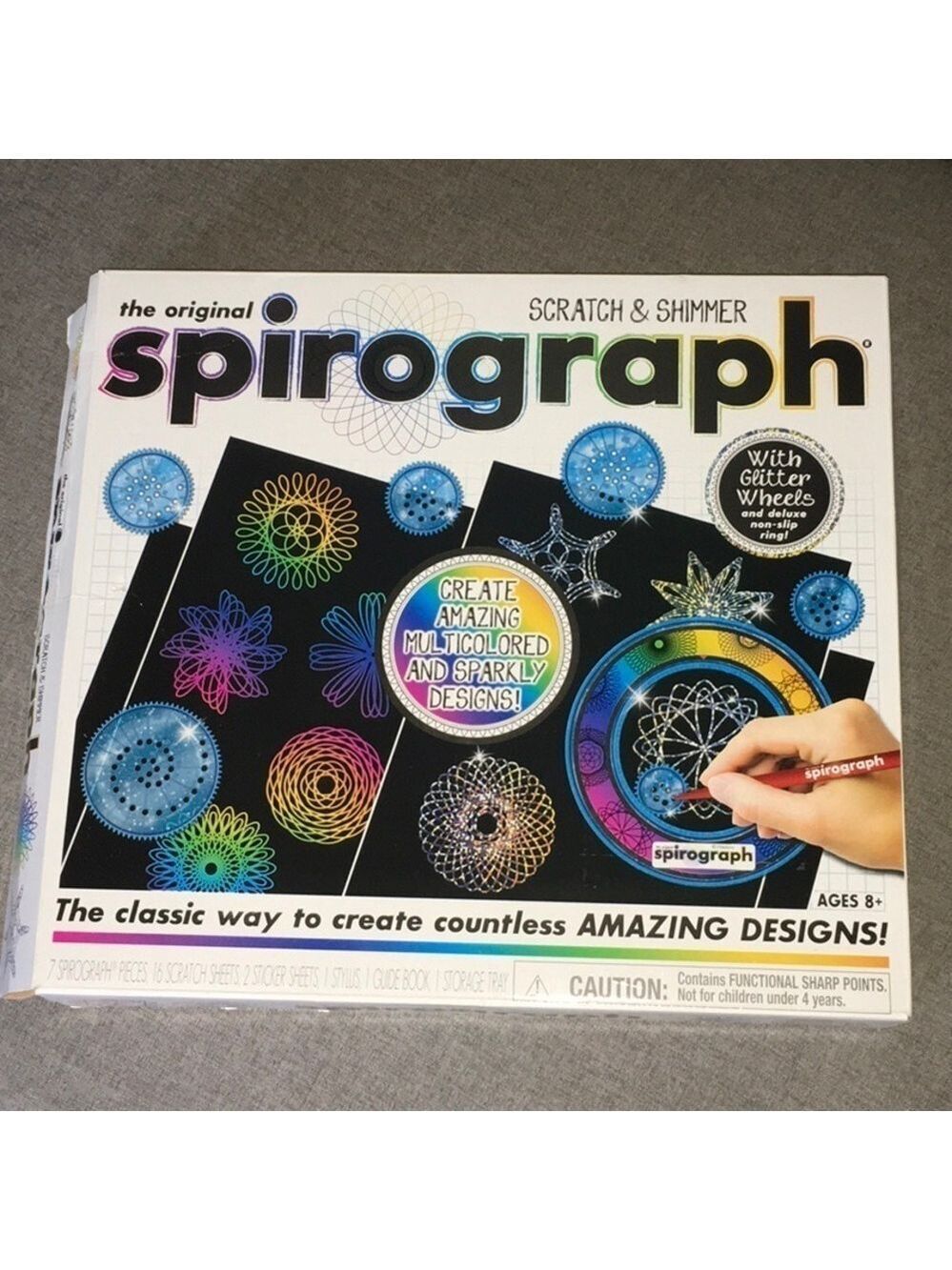 The original Spirograph game scratch & shimmer create amazing art